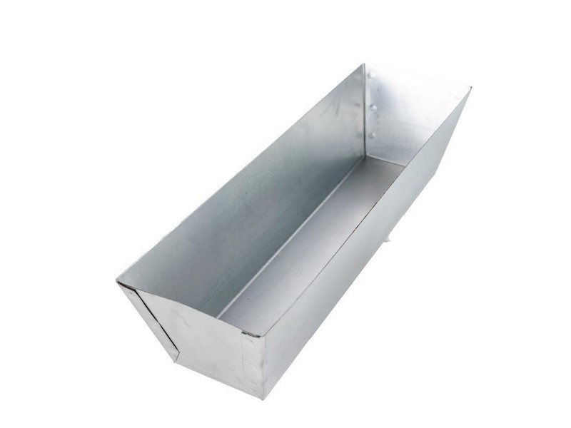 Warner Galvanized Steel Mud Pan 3.5 in. H X 4 in. W X 12 in. L