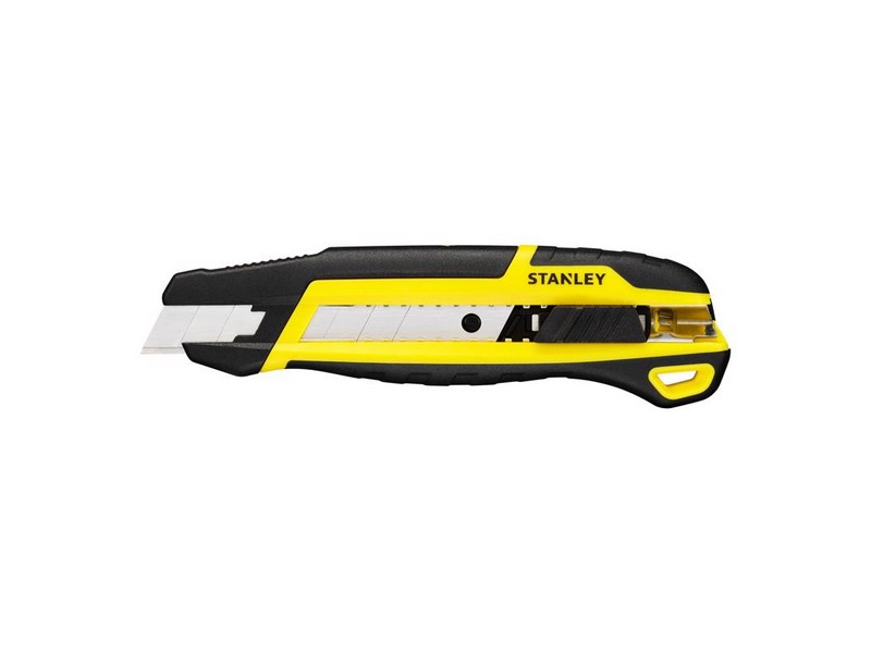 Stanley 6.10 in. Snap Knife Black/Yellow 1 pc