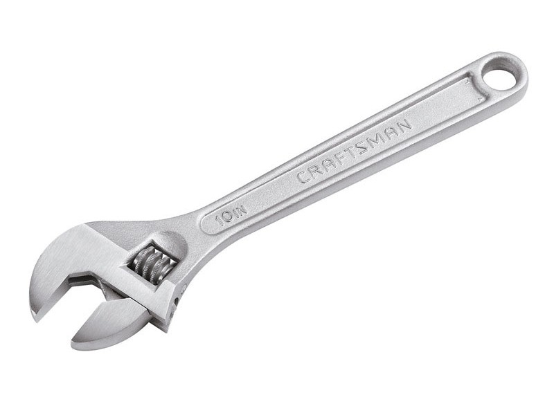Craftsman Adjustable Wrench 10 in. L 1 pc