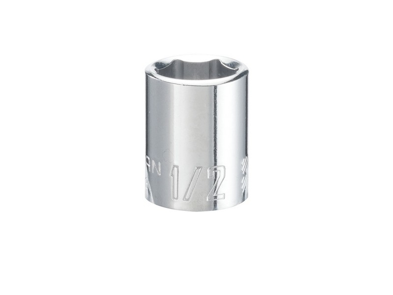 Craftsman 1/2 in. S X 3/8 in. drive S SAE 6 Point Standard Shallow Socket 1 pc