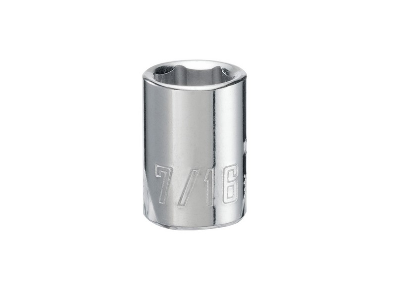Craftsman 7/16 in. S X 3/8 in. drive S SAE 6 Point Shallow Socket 1 pc