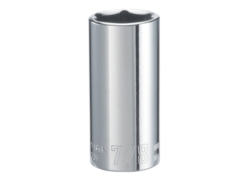 Craftsman 7/8 in. S X 3/8 in. drive S SAE 6 Point Shallow Socket 1 pc