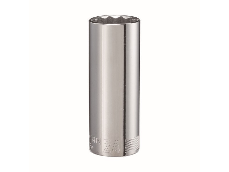 Craftsman 24 mm S X 1/2 in. drive S 12 Point Deep Deep Socket 1 pc