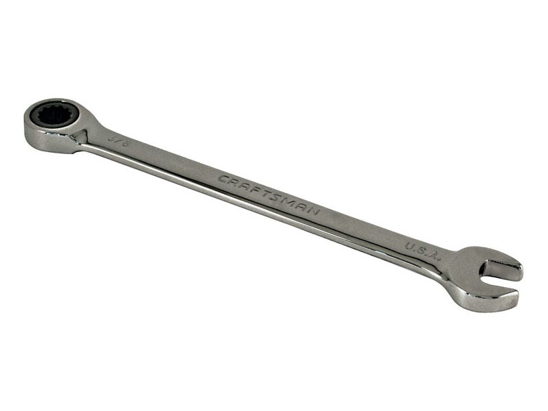 Craftsman 12 Point SAE Ratcheting Wrench 5.3 in. L 1 pc