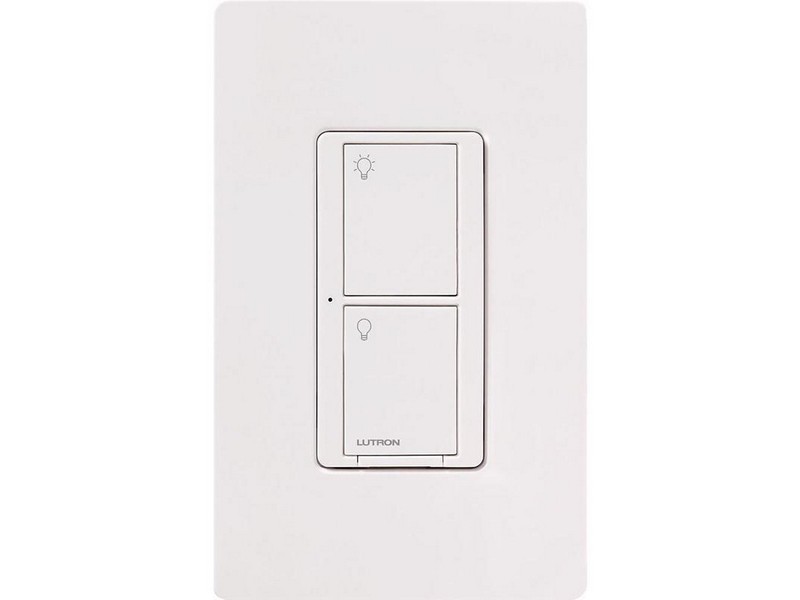 Lutron Caseta 5 amps Single Pole Wireless Rocker Switch White 1 pk