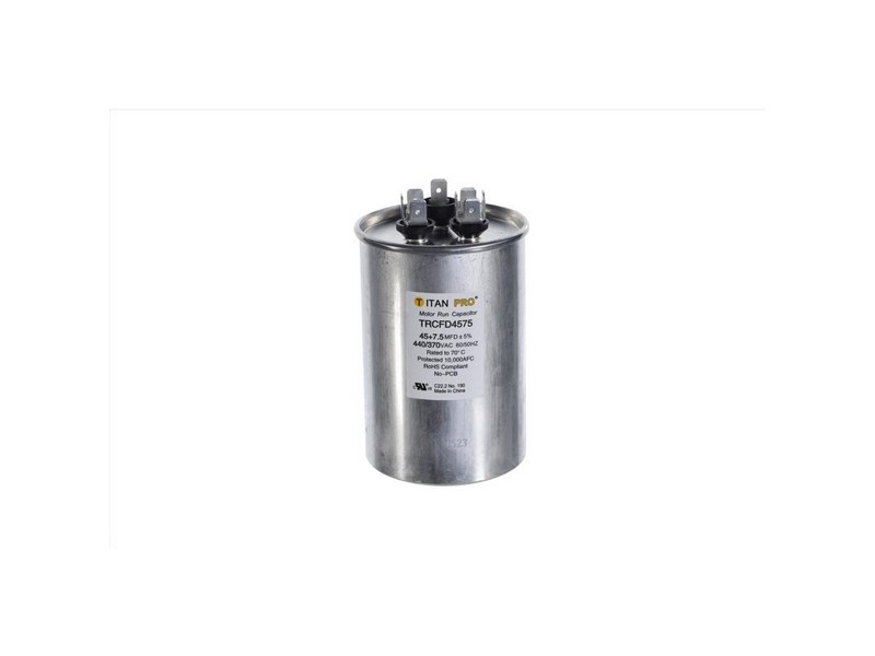 Titan Pro 45+7.5 MFD 440 V Round Run Capacitor