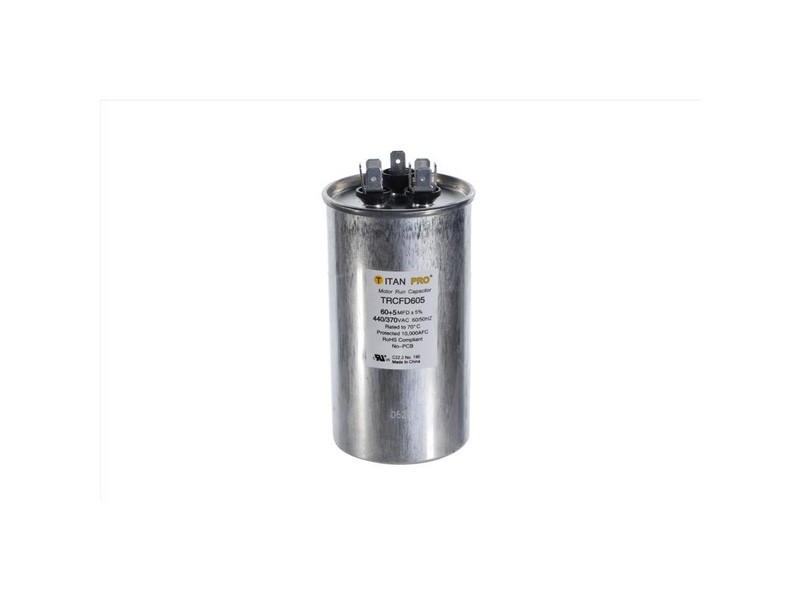 Titan Pro 60+5 MFD 440 V Round Run Capacitor