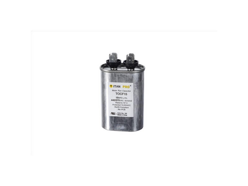 Titan Pro 15 MFD 440 V Oval Run Capacitor