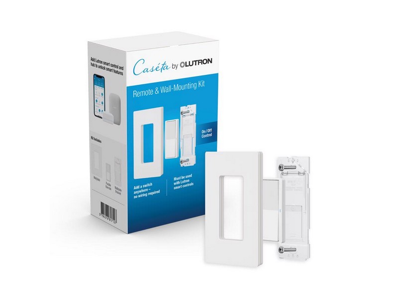 Lutron Pico Smart Smart-Enabled Wireless Remote w/Wall Mount Kit White 1 pk