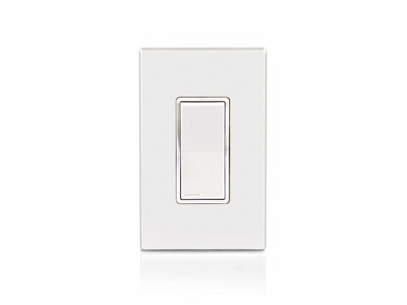 Leviton Single Pole Rocker Switch White 1 pk