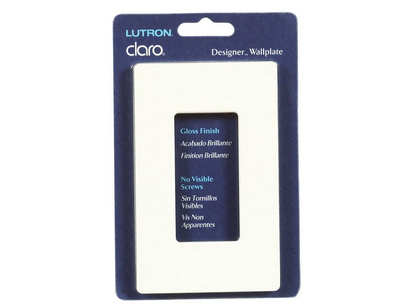 Lutron Almond 1 gang Thermoplastic Nylon Wall Plate 1 pk
