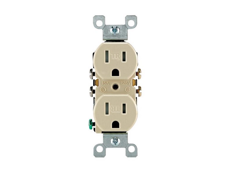 Leviton 15 amps 125 V Duplex Ivory Outlet 5-15R 10 pk