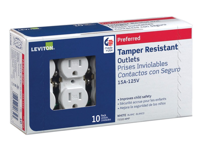 Leviton 15 amps 125 V Duplex White Outlet 5-15R 10 pk