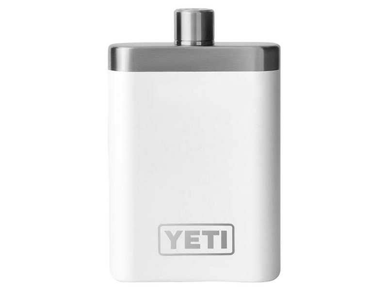 YETI 7 oz White Stainless Steel Single Wall Flask