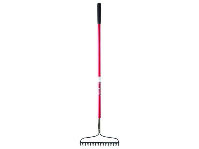 Ace 57 in. 16 Tine Steel Bow Rake Fiberglass Handle