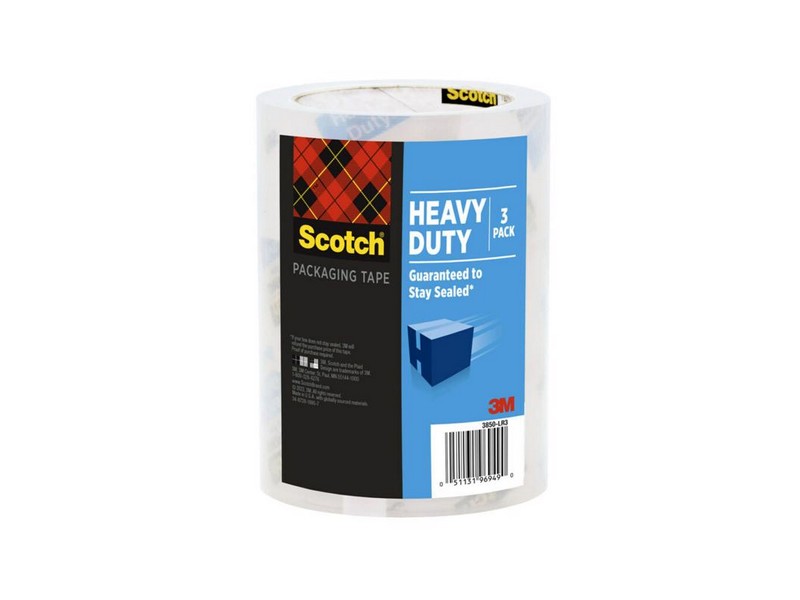 Scotch 1.88 in. W X 38.2 yd L Heavy Duty Packaging Tape 3 pk