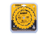 DeWalt 6-1/2 in. D X 5/8 in. Tungsten Carbide Tipped Circular Saw Blade 24