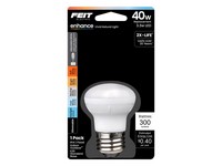 Feit R14 E26 (Medium) LED Bulb Adjustable White 40 Watt Equivalence 1 pk