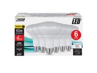 Feit BR30 E26 (Medium) LED Bulb Daylight 65 Watt Equivalence 6 pk