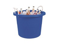Gracious Living 17.8 gal Blue Utility Tote 16.75 in. H X 22.5 in. W X 22.5