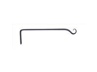 Living Accents Black Wrought Iron 15 in. H Forged Straight Plant Hook 1 pk