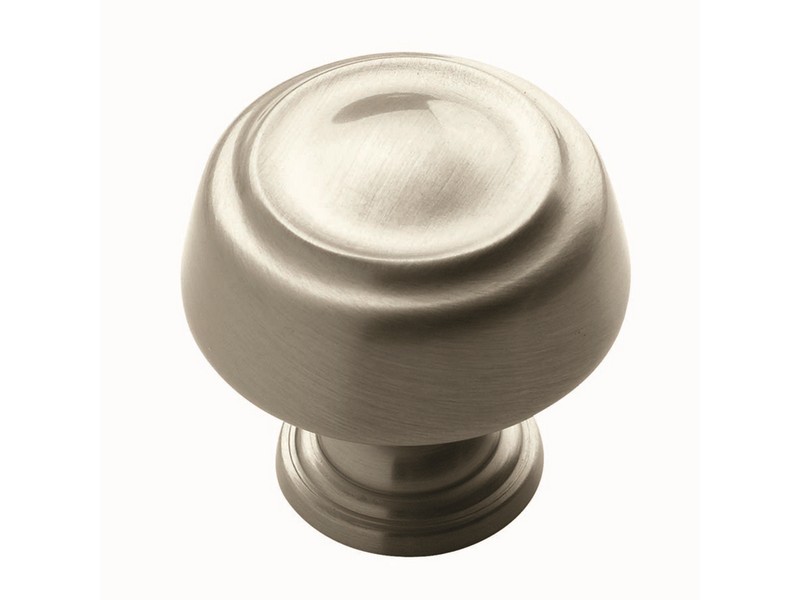 Amerock Kane & Crosley Collection Cabinet Knob 1-1/4 in. D 1-1/4 in. Satin Nickel 1 pk