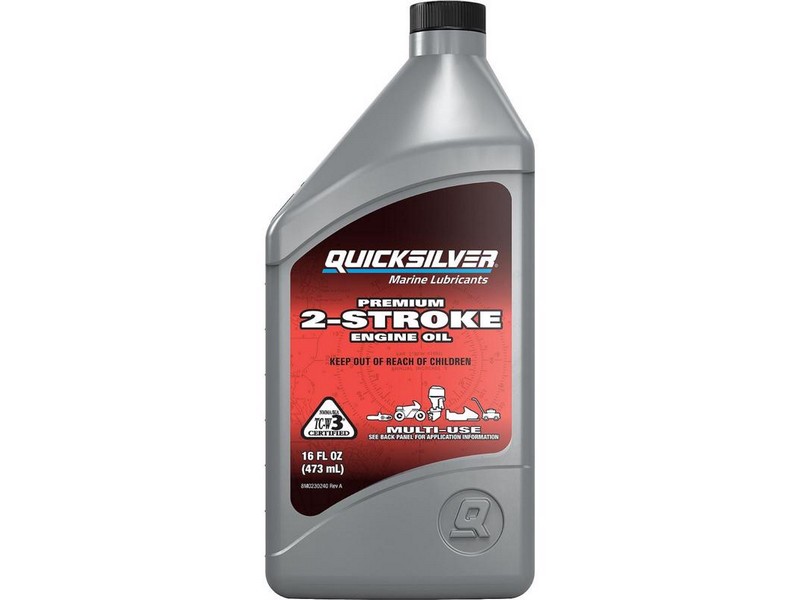 Quicksilver TC-W3 2-Cycle Outboard Engine Oil 16 oz 1 pk