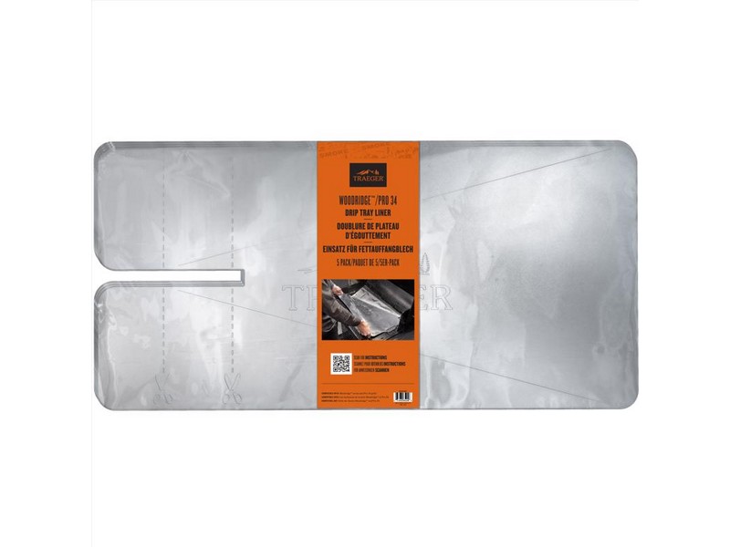 Traeger Aluminum Drip Tray Liner 31.4 in. L X 15.4 in. W For Traeger