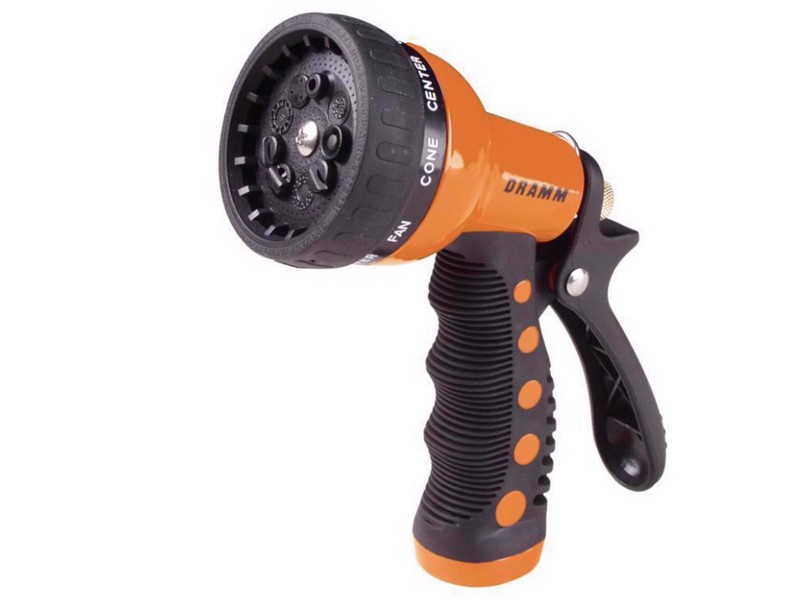 Dramm Revolver 9 Pattern Adjustable 9-Pattern Metal Hose Nozzle