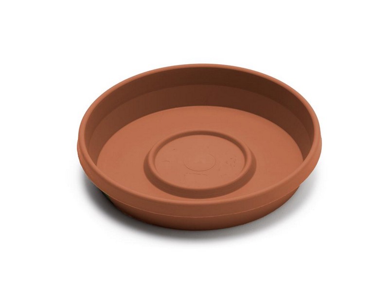Bloem Terratray 2.5 in. H X 13 in. D Resin Traditional Tray Terracotta Clay