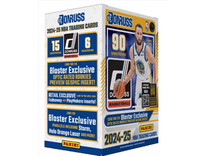 Panini NBA 2024-25 Donruss Basketball Blaster Box Trading Cards Game