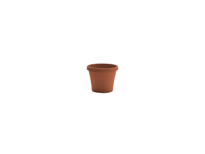 Bloem Terra 12.5 in. H X 14 in. D Resin Traditional Planter Terracotta