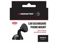 Monster Just Hook It Up Black Magnetic Cell Phone Car Mount For Universal