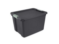 Sterilite 20 gal Gray Latch Storage Box 15.5 in. H X 23.62 in. W X 18.25 in.