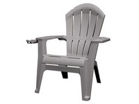 Adams RealComfort Deluxe Gray Resin Frame Adirondack Chair