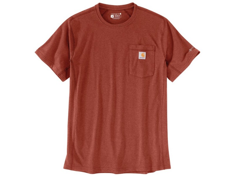 Men's Carhartt Force Pocket T Shirt Red