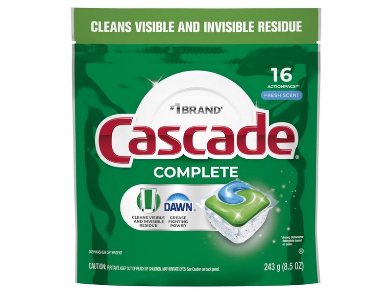 Cascade Complete Fresh Scent Pods Dishwasher Detergent 8.5 oz 16 pk