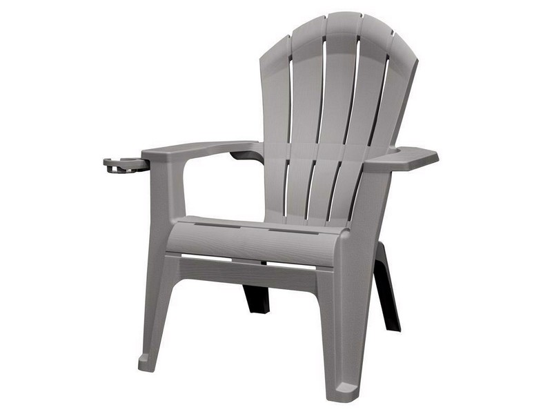 Adams RealComfort Deluxe Gray Resin Frame Adirondack Chair