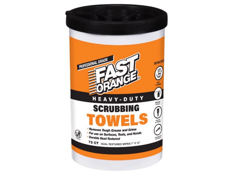 Permatex Fast Orange Clean Fresh Scent Hand and Surface Scrubbing Towels 72
