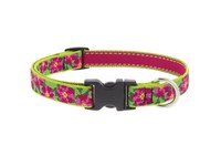 LupinePet Original Multicolored Petunias Nylon Dog Adjustable Collar