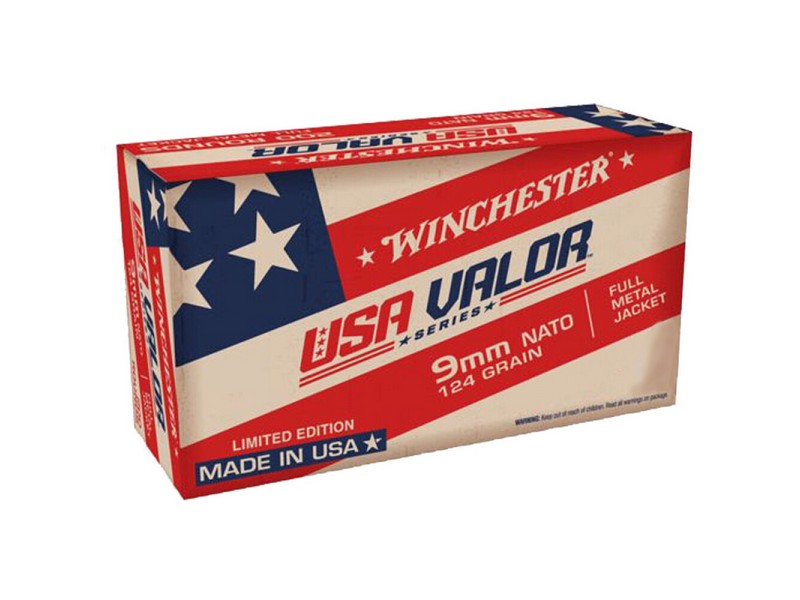 9mm 124gr Usa Valor 200rd