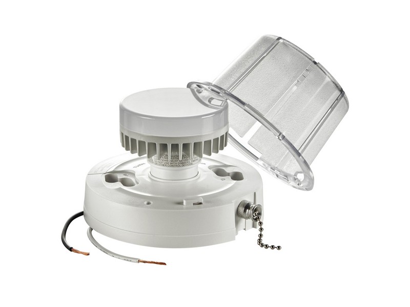 Leviton Plastic LED GU24 Ceiling Keyless Lampholder With Chain 1 pk