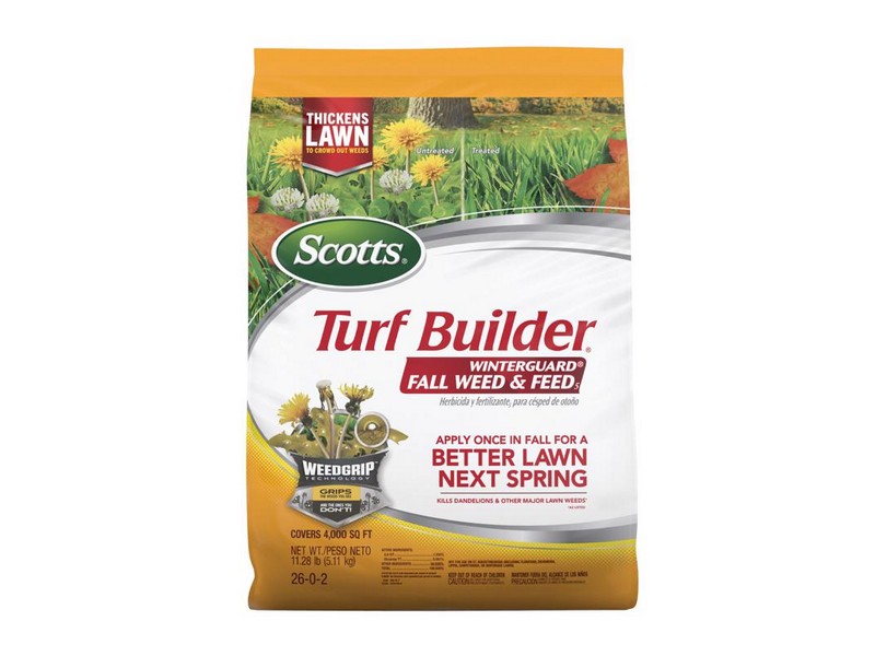 Scotts Turf Builder Weed & Feed Lawn Fertilizer For All Grasses 4000 sq ft
