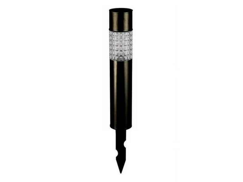 Living Accents Black Solar Powered LED Bollard Light 1 pk