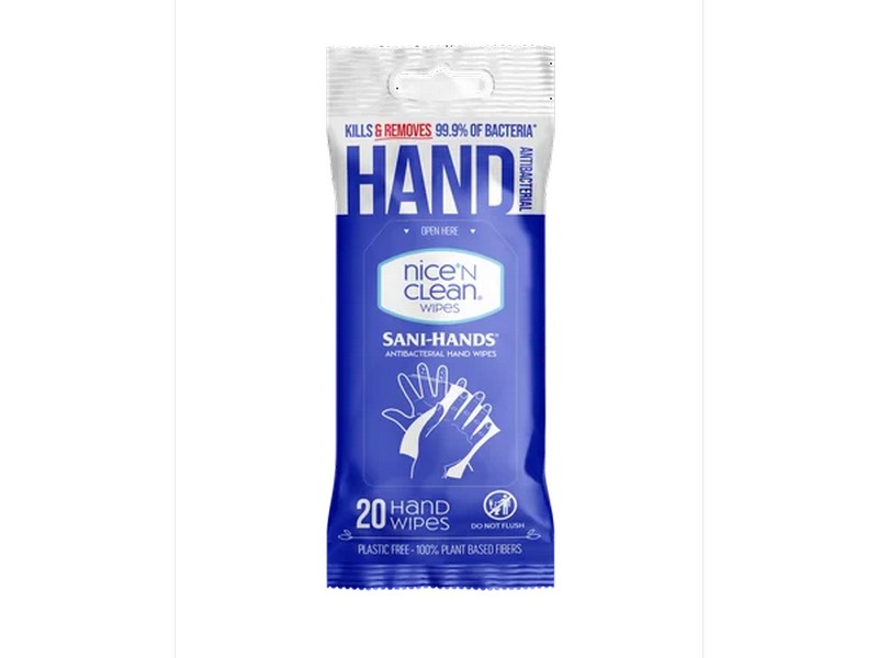Nice'N Clean Citrus Scent Antibacterial Hand Wipes 20 pc