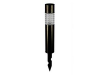 Living Accents Black Solar Powered LED Bollard Light 1 pk