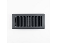 Flr Rgstr Stl Blk 10x4"
