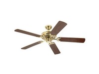 Westinghouse Contractor's Choice 52 in. Polished Brass Brown Indoor Ceiling Fan