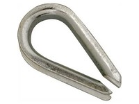 Campbell Galvanized Zinc Wire Rope Thimble 1/4 in. L