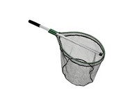 Beckman Landing Net 19" x 24" hoop, PVC 20" Deep, Fixed 42" handle